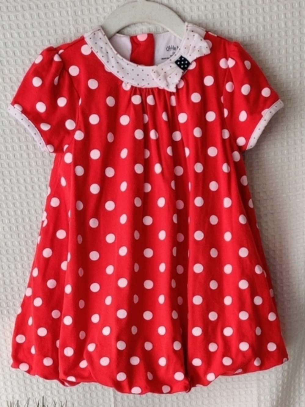 Little Me, Toddler Girls Red Polka Dot Dress Size 24 Mo.